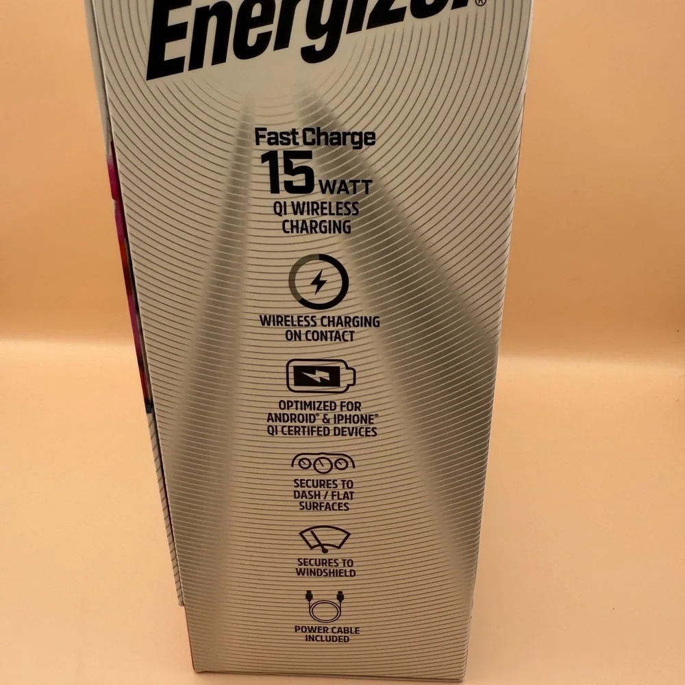 Energizer New-Wireless Fast Charging Gravity Grip Mount - Black